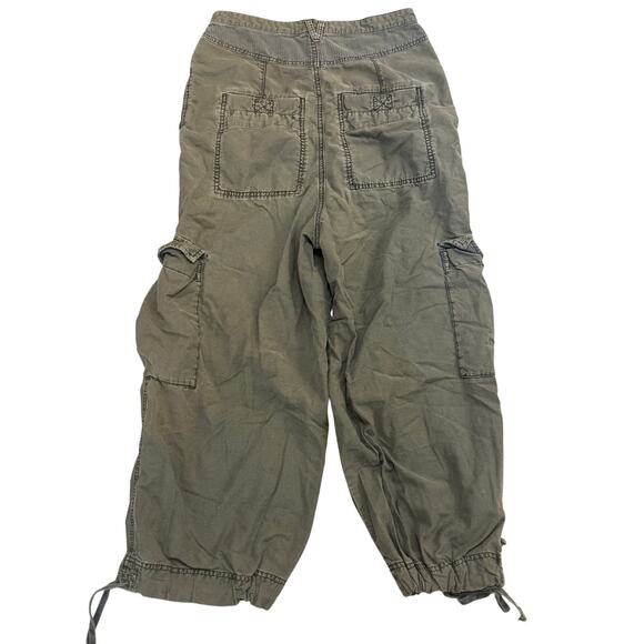 (6) $168 Free People Women's Fly Away Parachute Cargo Pants High-Rise Slouchy - Picture 7 of 8